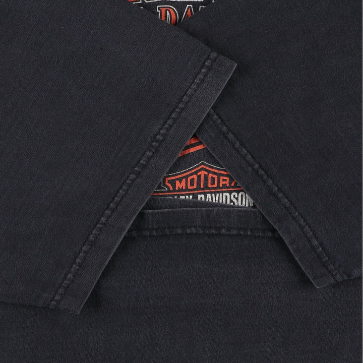 Harley-Davidson Motorcycle Bike T-shirt Made in USA Men's XXL cotton black type Vintage Second Hand