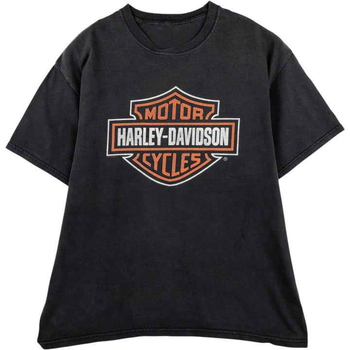 Harley-Davidson Eagle Pattern Motorcycle Bike T-shirt Men's XL unclear black type Vintage Second Hand