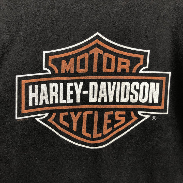 Harley-Davidson Eagle Pattern Motorcycle Bike T-shirt Men's XL unclear black type Vintage Second Hand
