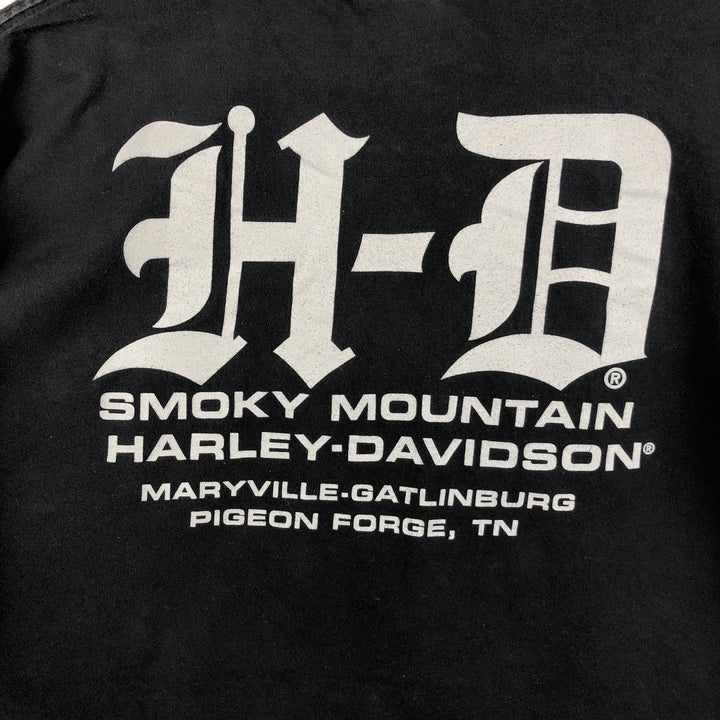 Harley-Davidson Eagle Pattern Motorcycle Bike T-shirt Men's XXL cotton black type Vintage Second Hand