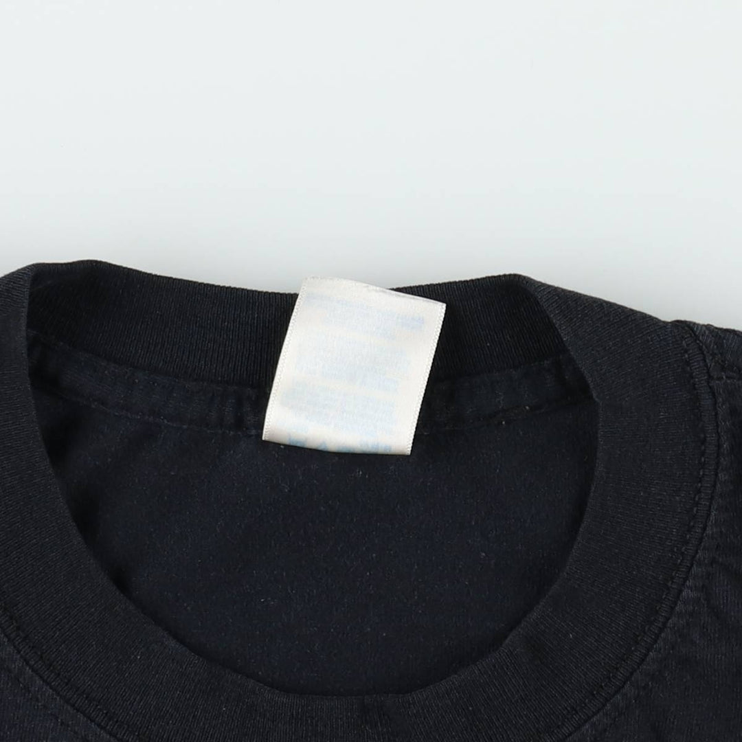 Gildan Activewear Motorcycle T-shirt, Men's Size L (approx.) cotton black type Vintage Second Hand