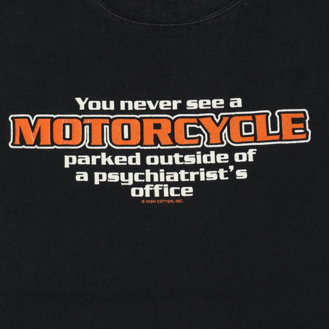 90'S All Sport Motorcycle Bike T-Shirt, Made in USA, Men's XL equivalent, Vintage cotton black type Vintage Second Hand