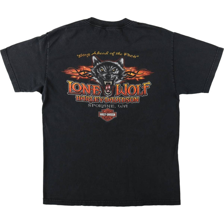 Vintage Harley-Davidson Motorcycle T-Shirt, Men's XL unclear black type Vintage Second Hand