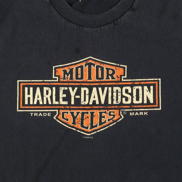 Vintage Harley-Davidson Motorcycle T-Shirt, Men's XL unclear black type Vintage Second Hand
