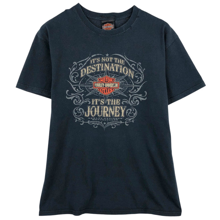 Harley-Davidson Motorcycle Bike T-shirt, Men's Medium cotton black type Vintage Second Hand