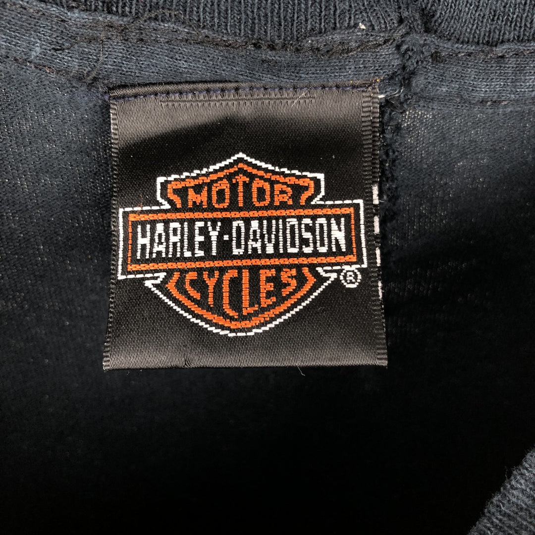 Harley-Davidson Motorcycle Bike T-shirt, Men's Medium cotton black type Vintage Second Hand