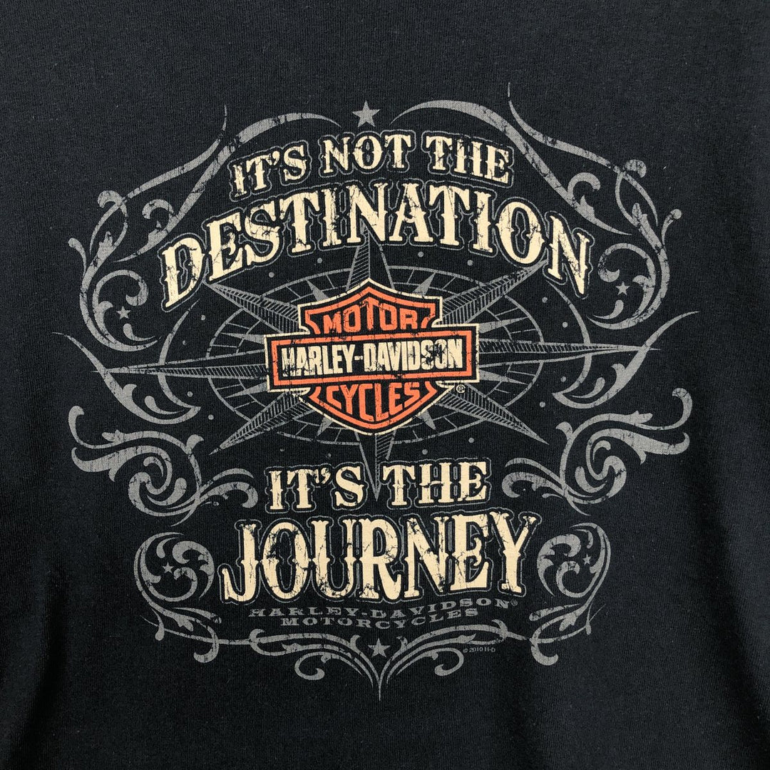 Harley-Davidson Motorcycle Bike T-shirt, Men's Medium cotton black type Vintage Second Hand