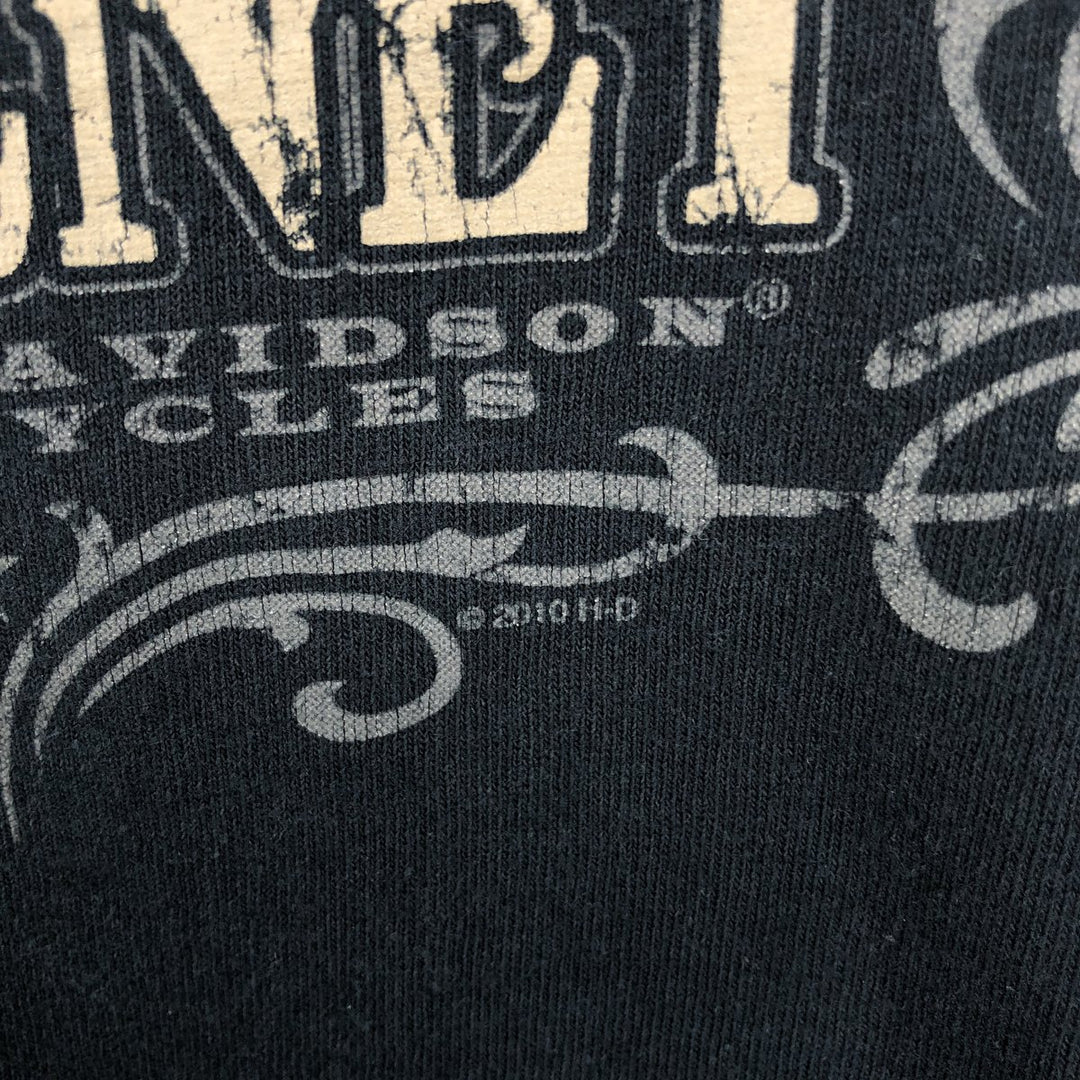 Harley-Davidson Motorcycle Bike T-shirt, Men's Medium cotton black type Vintage Second Hand
