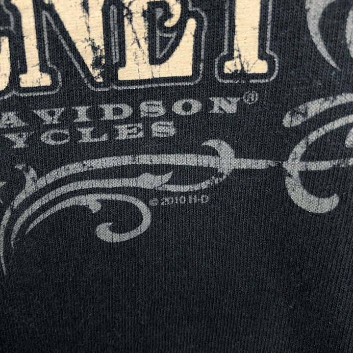Harley-Davidson Motorcycle Bike T-shirt, Men's Medium cotton black type Vintage Second Hand