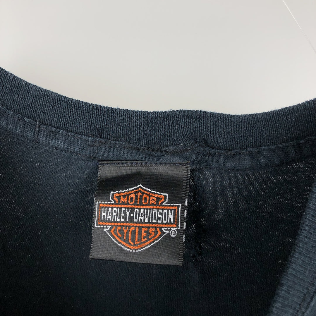 Harley-Davidson Motorcycle Bike T-shirt, Men's Medium cotton black type Vintage Second Hand