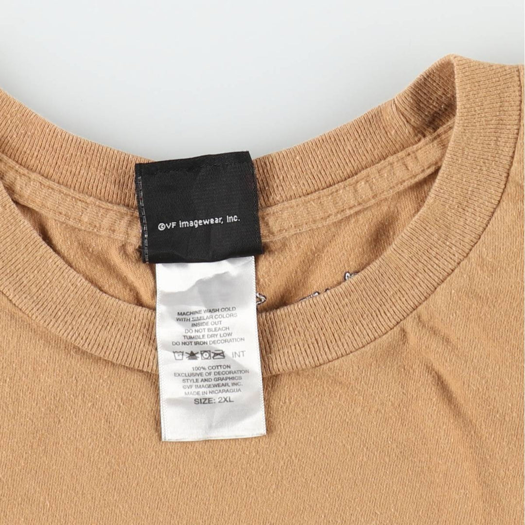 Harley-Davidson Motorcycle Bike T-shirt, Men's XXL cotton brown type Vintage Second Hand