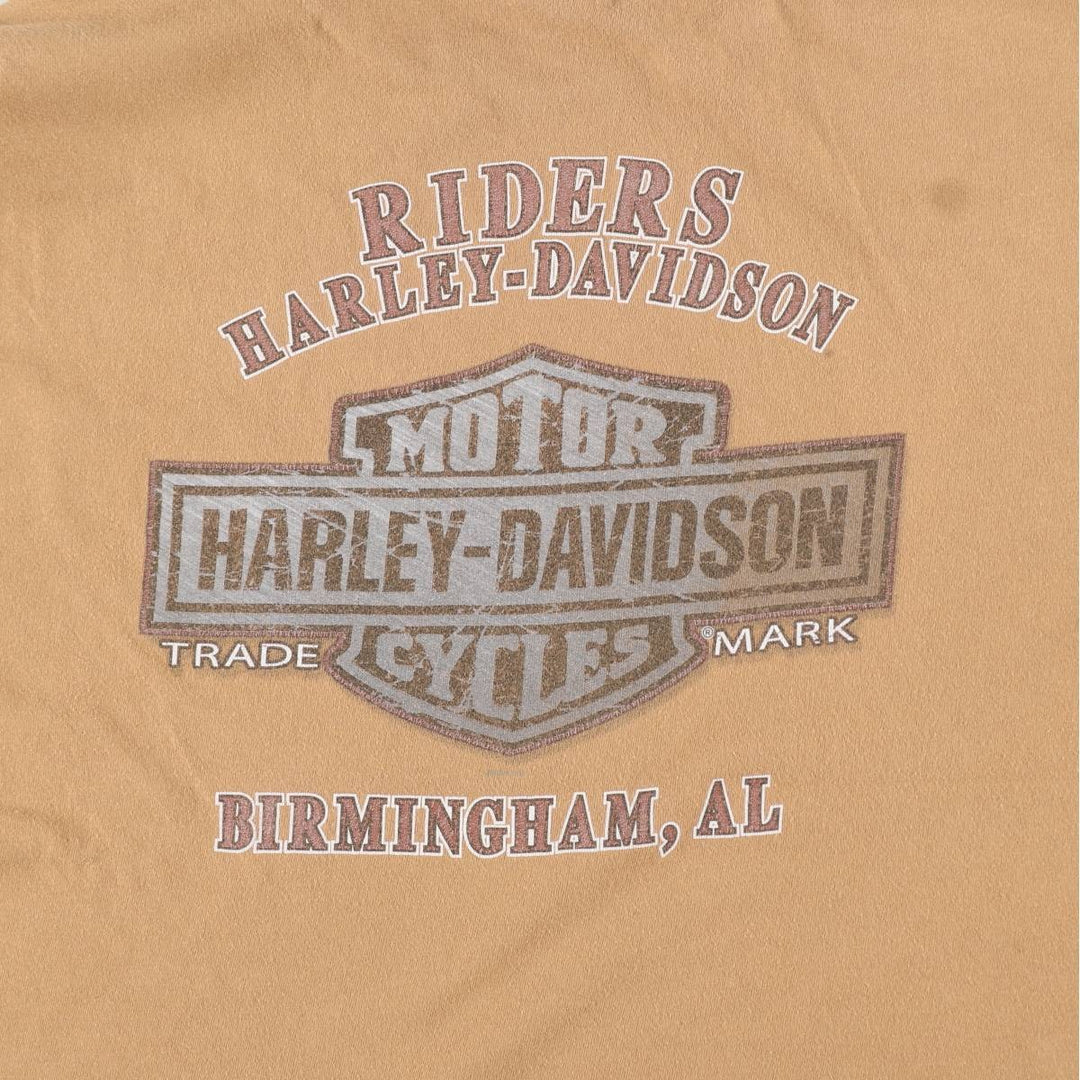Harley-Davidson Motorcycle Bike T-shirt, Men's XXL cotton brown type Vintage Second Hand
