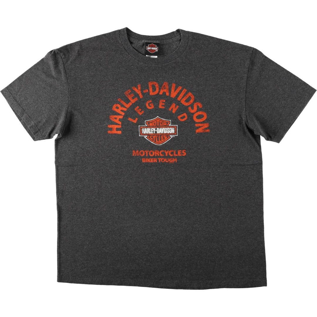 Harley-Davidson Motorcycle Bike T-shirt, Men's XL size cotton Charcoal Vintage Second Hand