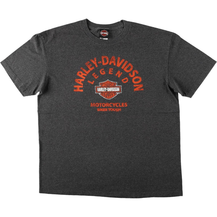 Harley-Davidson Motorcycle Bike T-shirt, Men's XL size cotton Charcoal Vintage Second Hand