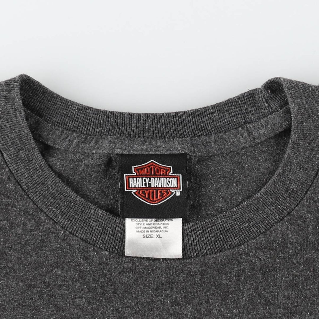 Harley-Davidson Motorcycle Bike T-shirt, Men's XL size cotton Charcoal Vintage Second Hand