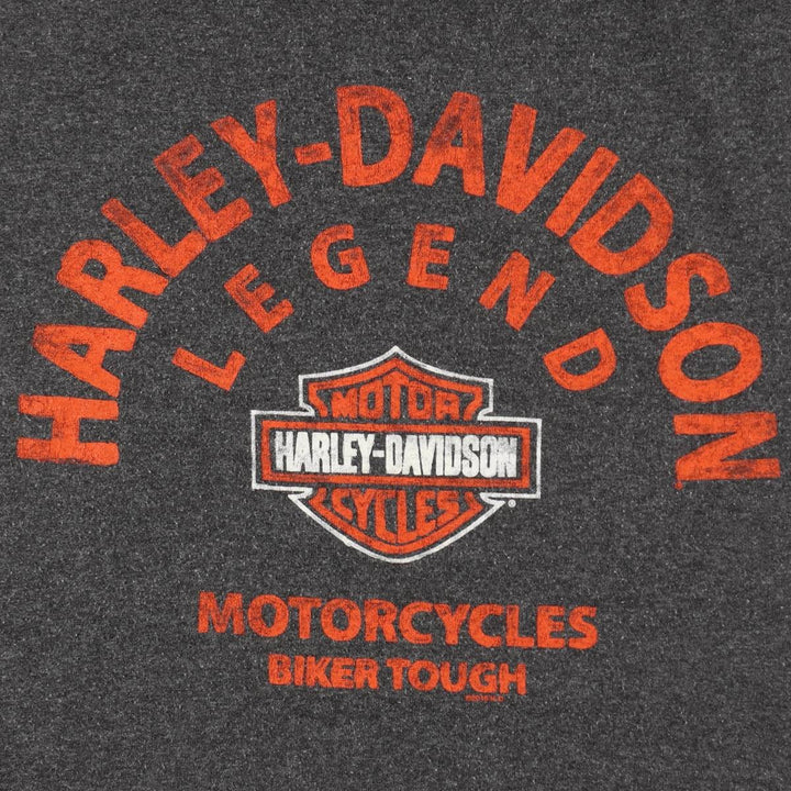 Harley-Davidson Motorcycle Bike T-shirt, Men's XL size cotton Charcoal Vintage Second Hand