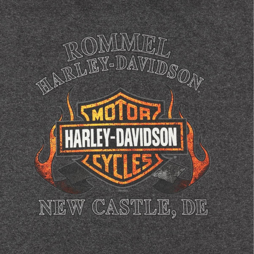 Harley-Davidson Motorcycle Bike T-shirt, Men's XL size cotton Charcoal Vintage Second Hand