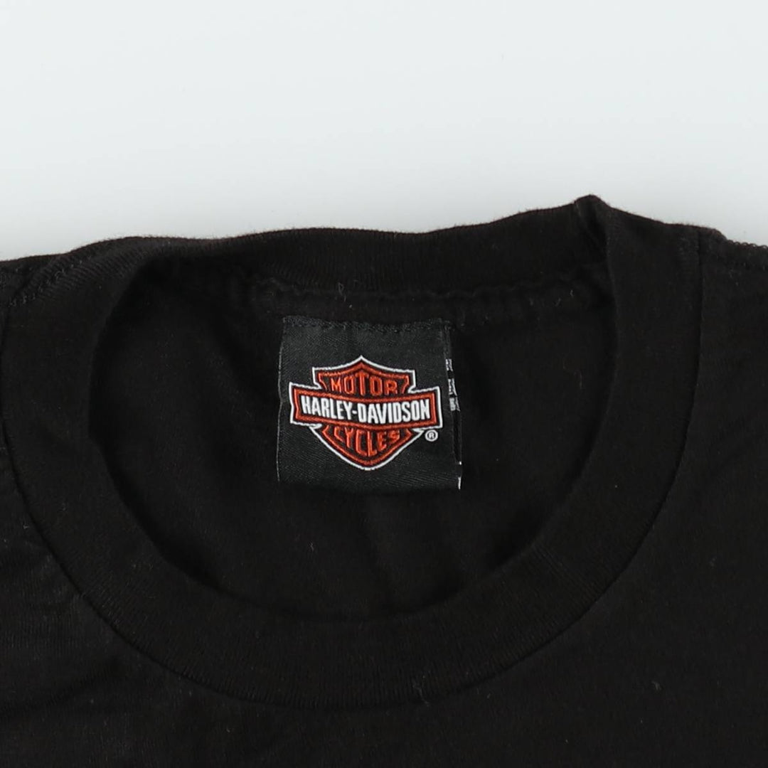 Harley-Davidson Motorcycle Bike T-shirt, Men's XL size unclear black type Vintage Second Hand
