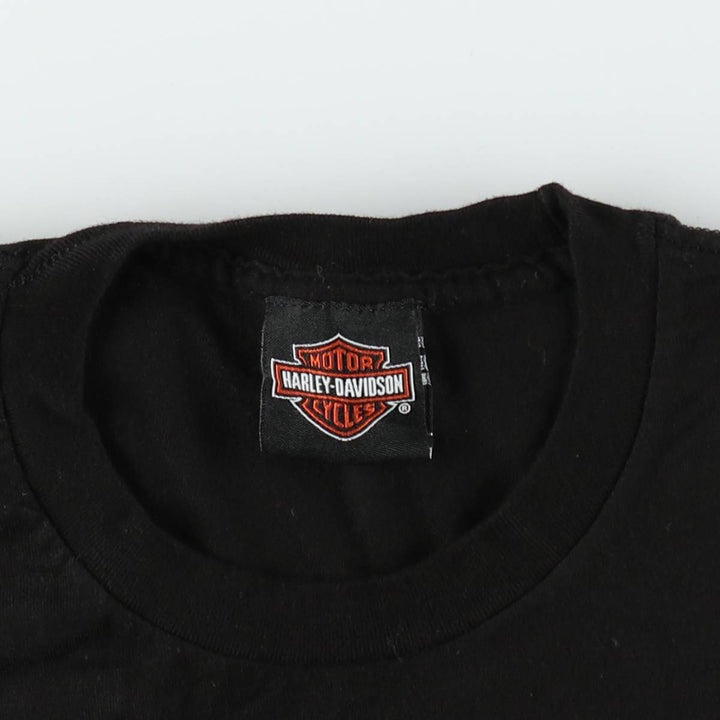 Harley-Davidson Motorcycle Bike T-shirt, Men's XL size unclear black type Vintage Second Hand