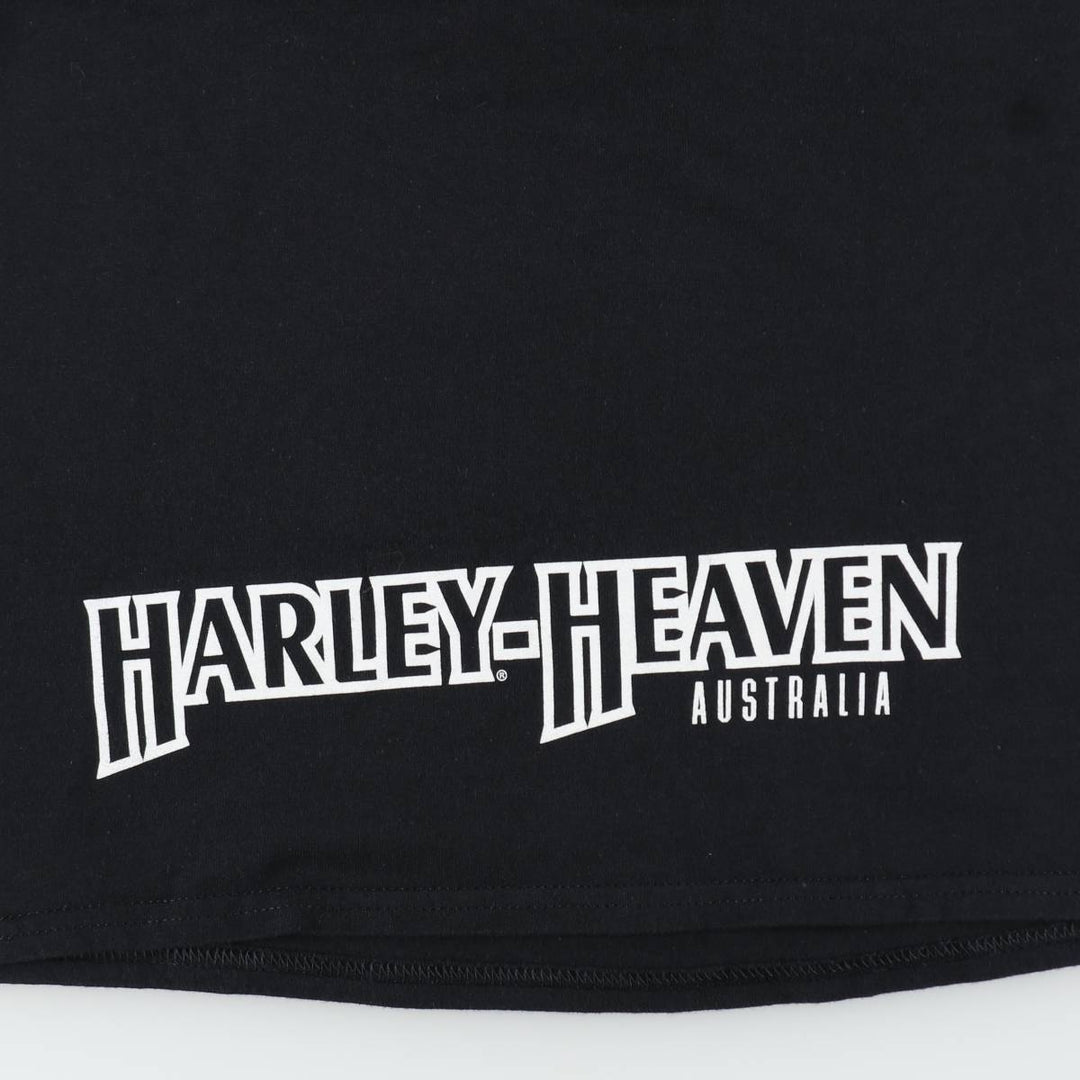 Harley-Davidson Motorcycle Bike T-shirt, Men's Size L cotton black type Vintage Second Hand
