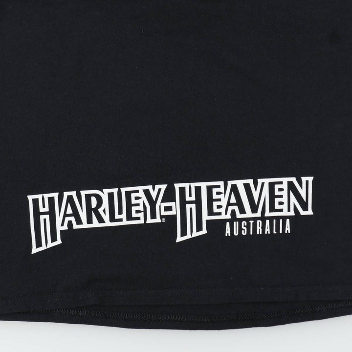 Harley-Davidson Motorcycle Bike T-shirt, Men's Size L cotton black type Vintage Second Hand