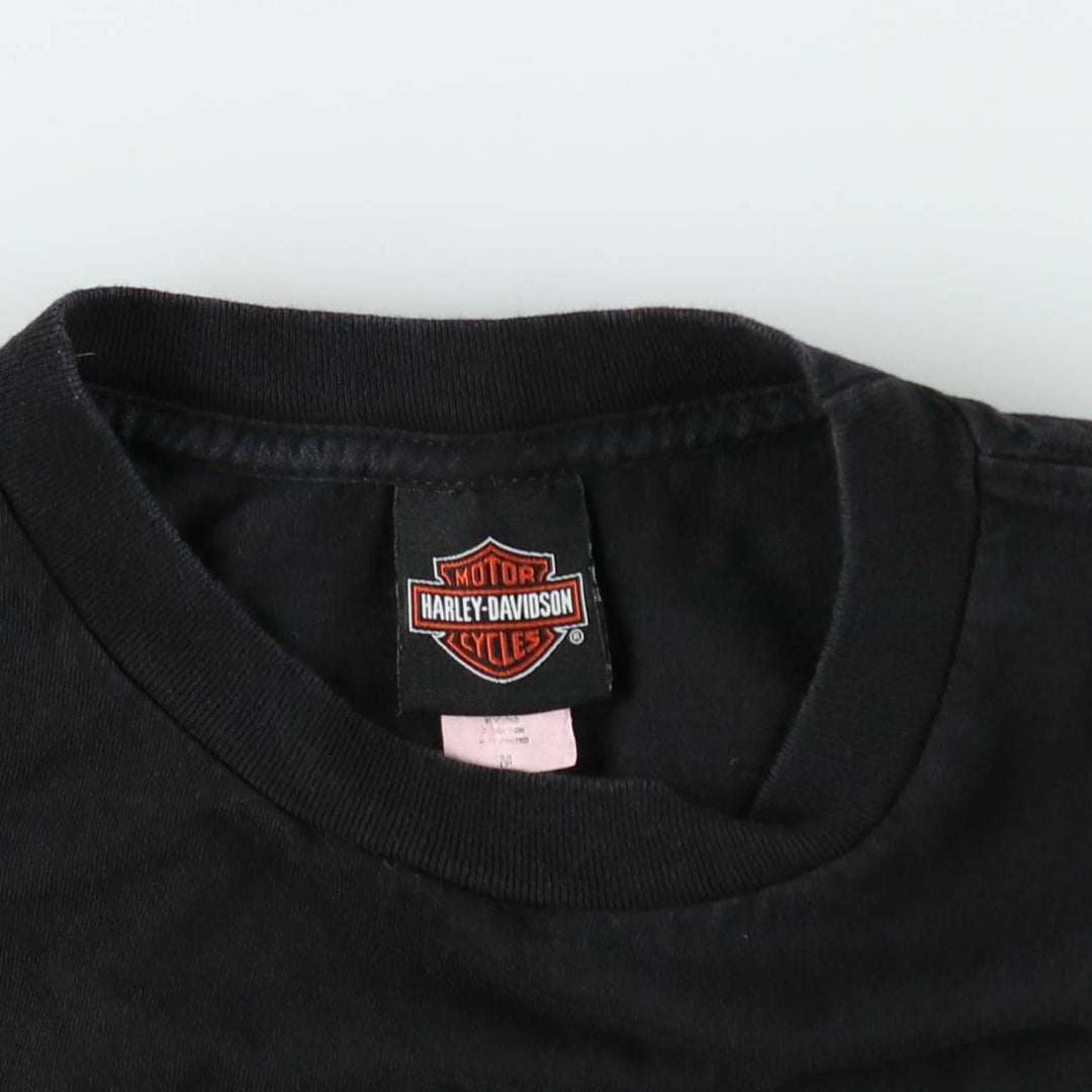 Harley-Davidson Motorcycle Bike T-shirt, Men's Medium cotton black type Vintage Second Hand