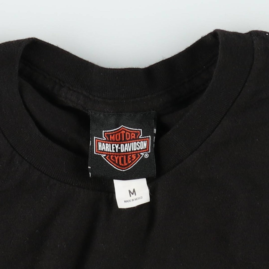 Harley-Davidson Motorcycle Bike T-shirt, Men's Medium cotton black type Vintage Second Hand