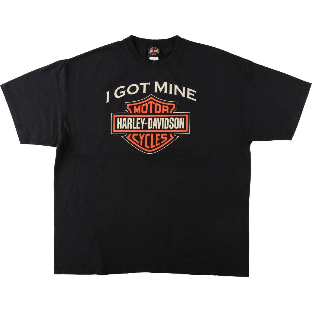 Harley-Davidson Motorcycle Bike T-shirt, Men's XXL cotton black type Vintage Second Hand