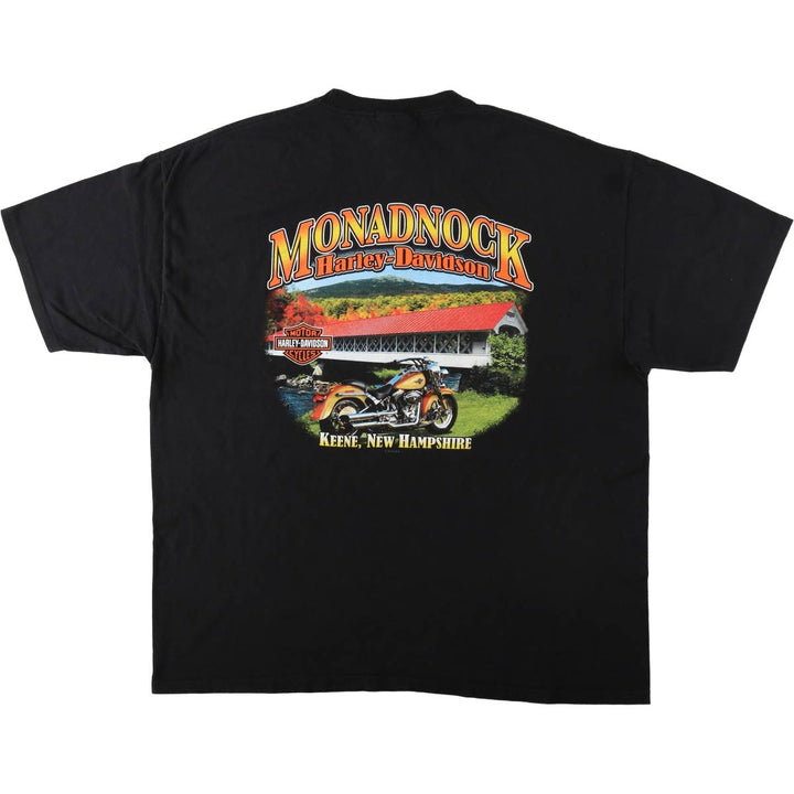Harley-Davidson Motorcycle Bike T-shirt, Men's XXL cotton black type Vintage Second Hand