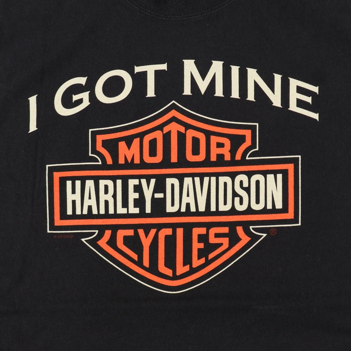 Harley-Davidson Motorcycle Bike T-shirt, Men's XXL cotton black type Vintage Second Hand