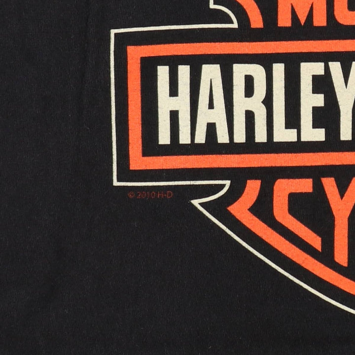 Harley-Davidson Motorcycle Bike T-shirt, Men's XXL cotton black type Vintage Second Hand