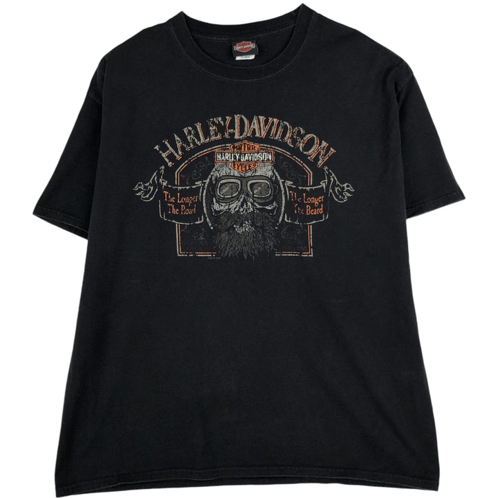 Harley-Davidson Motorcycle Bike T-shirt, Men's XL size cotton black type Vintage Second Hand