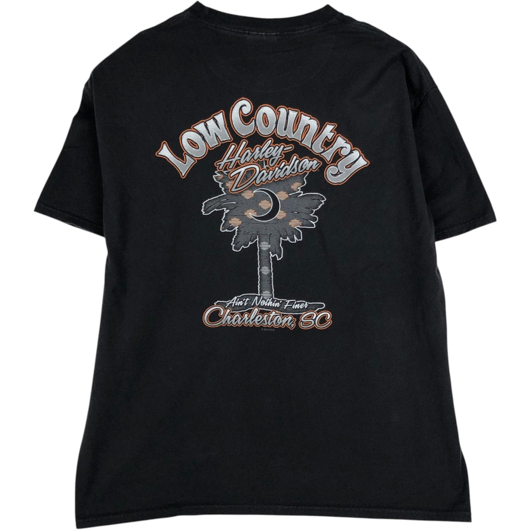 Harley-Davidson Motorcycle Bike T-shirt, Men's XL size cotton black type Vintage Second Hand