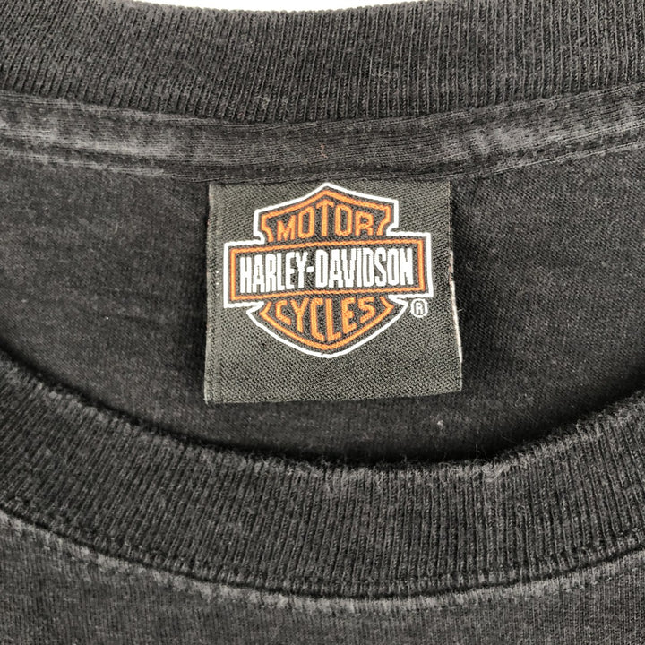 Harley-Davidson Motorcycle Bike T-shirt, Men's XL size cotton black type Vintage Second Hand