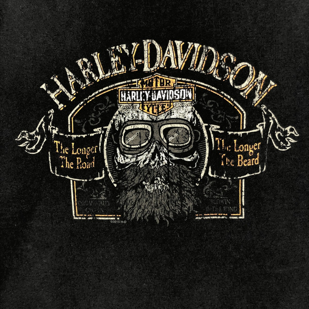 Harley-Davidson Motorcycle Bike T-shirt, Men's XL size cotton black type Vintage Second Hand
