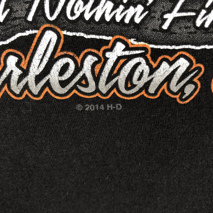 Harley-Davidson Motorcycle Bike T-shirt, Men's XL size cotton black type Vintage Second Hand