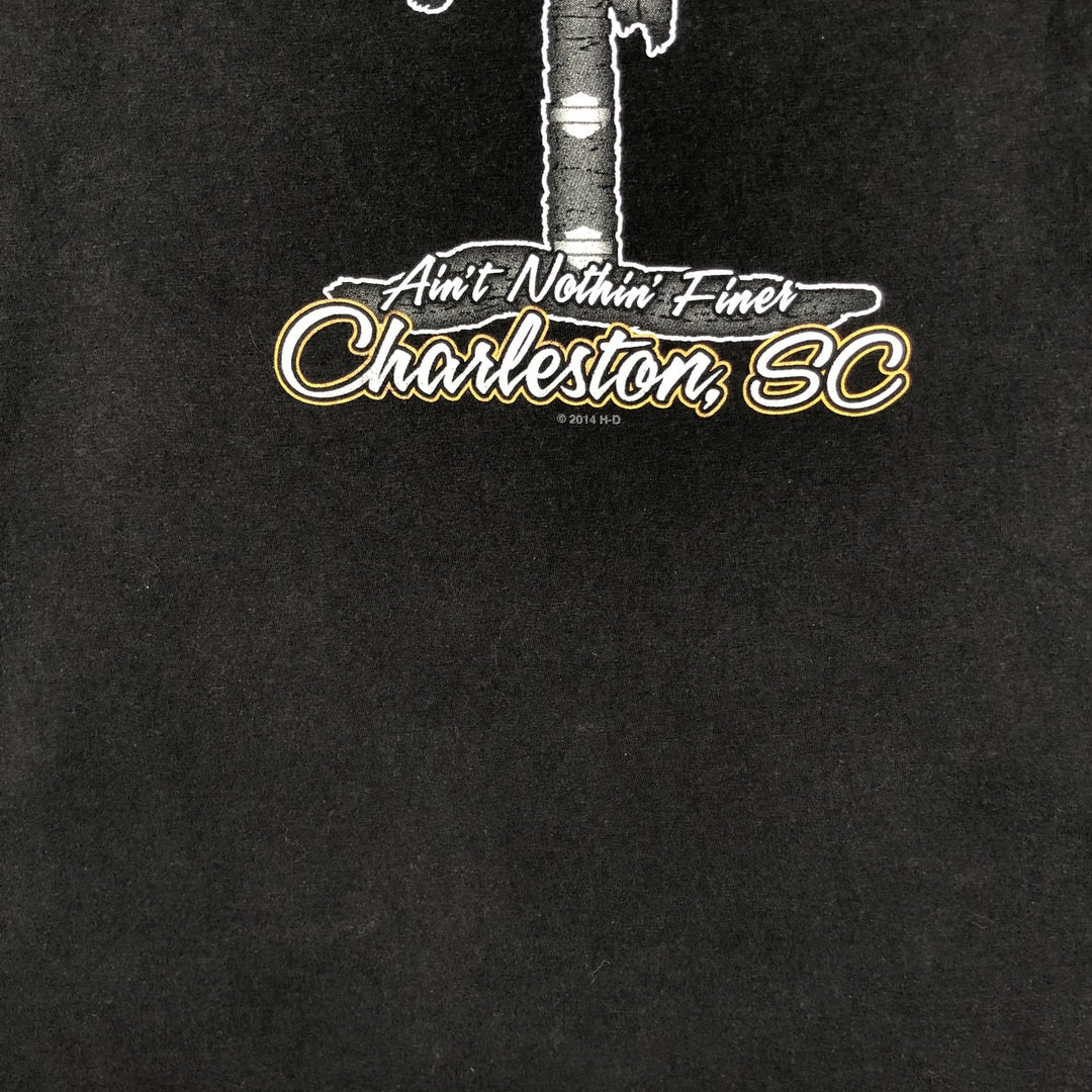 Harley-Davidson Motorcycle Bike T-shirt, Men's XL size cotton black type Vintage Second Hand