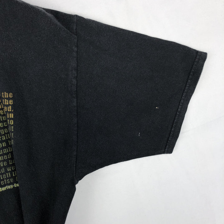 Harley-Davidson Motorcycle Bike T-shirt, Men's Size L cotton black type Vintage Second Hand