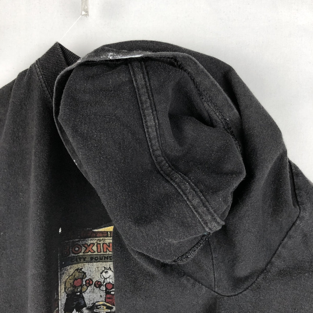 Harley-Davidson painted motorcycle bike t-shirt, men's size XL (approx.) cotton black type Vintage Second Hand