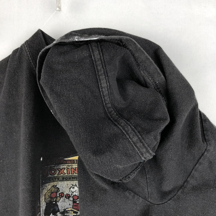 Harley-Davidson painted motorcycle bike t-shirt, men's size XL (approx.) cotton black type Vintage Second Hand