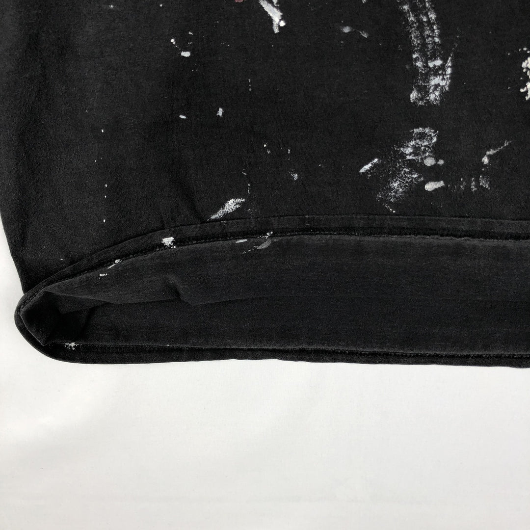 Harley-Davidson painted motorcycle bike t-shirt, men's size XL (approx.) cotton black type Vintage Second Hand