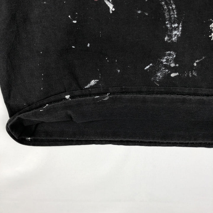 Harley-Davidson painted motorcycle bike t-shirt, men's size XL (approx.) cotton black type Vintage Second Hand