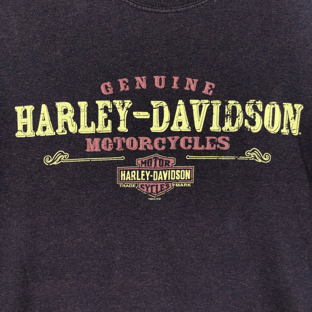 Harley-Davidson Motorcycle Bike T-shirt, Men's XXL cotton brown type Vintage Second Hand