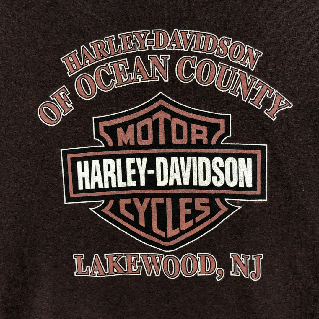 Harley-Davidson Motorcycle Bike T-shirt, Men's XXL cotton brown type Vintage Second Hand