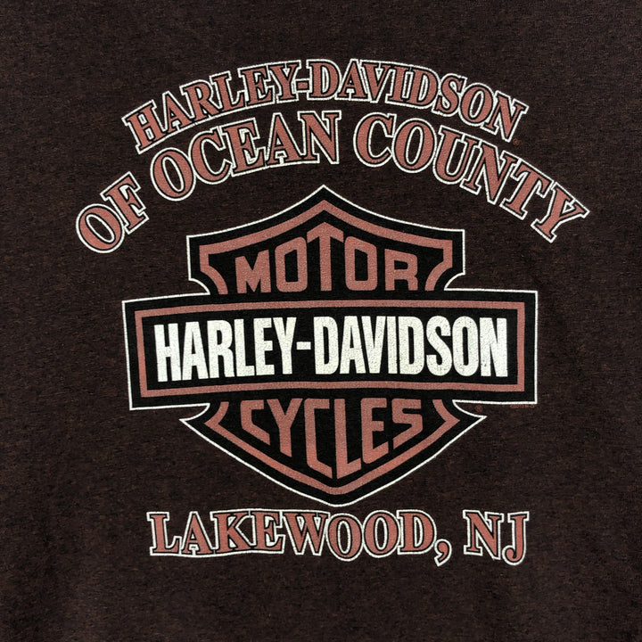Harley-Davidson Motorcycle Bike T-shirt, Men's XXL cotton brown type Vintage Second Hand