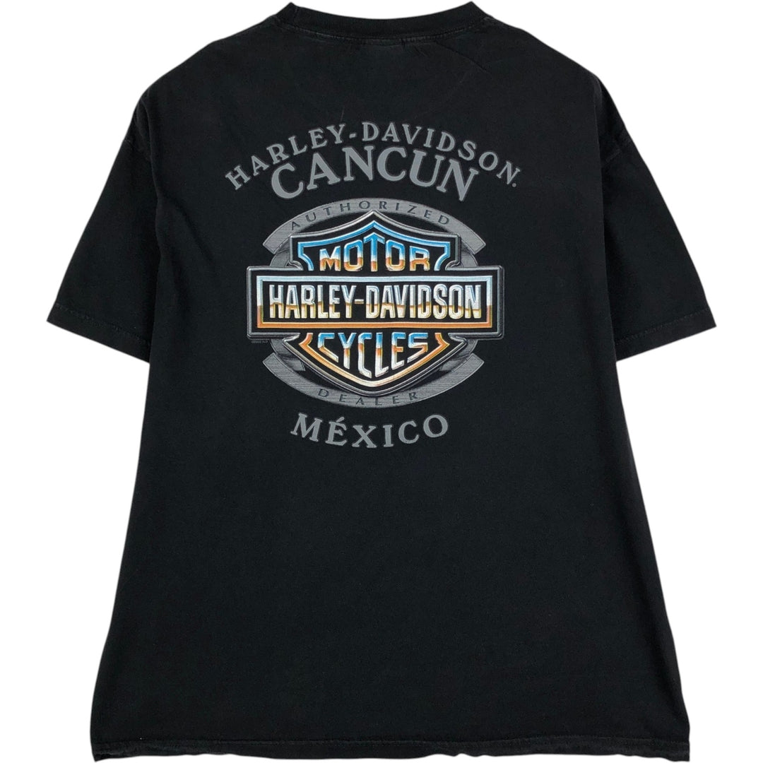Harley-Davidson Motorcycle Bike T-shirt, Men's XXL cotton black type Vintage Second Hand