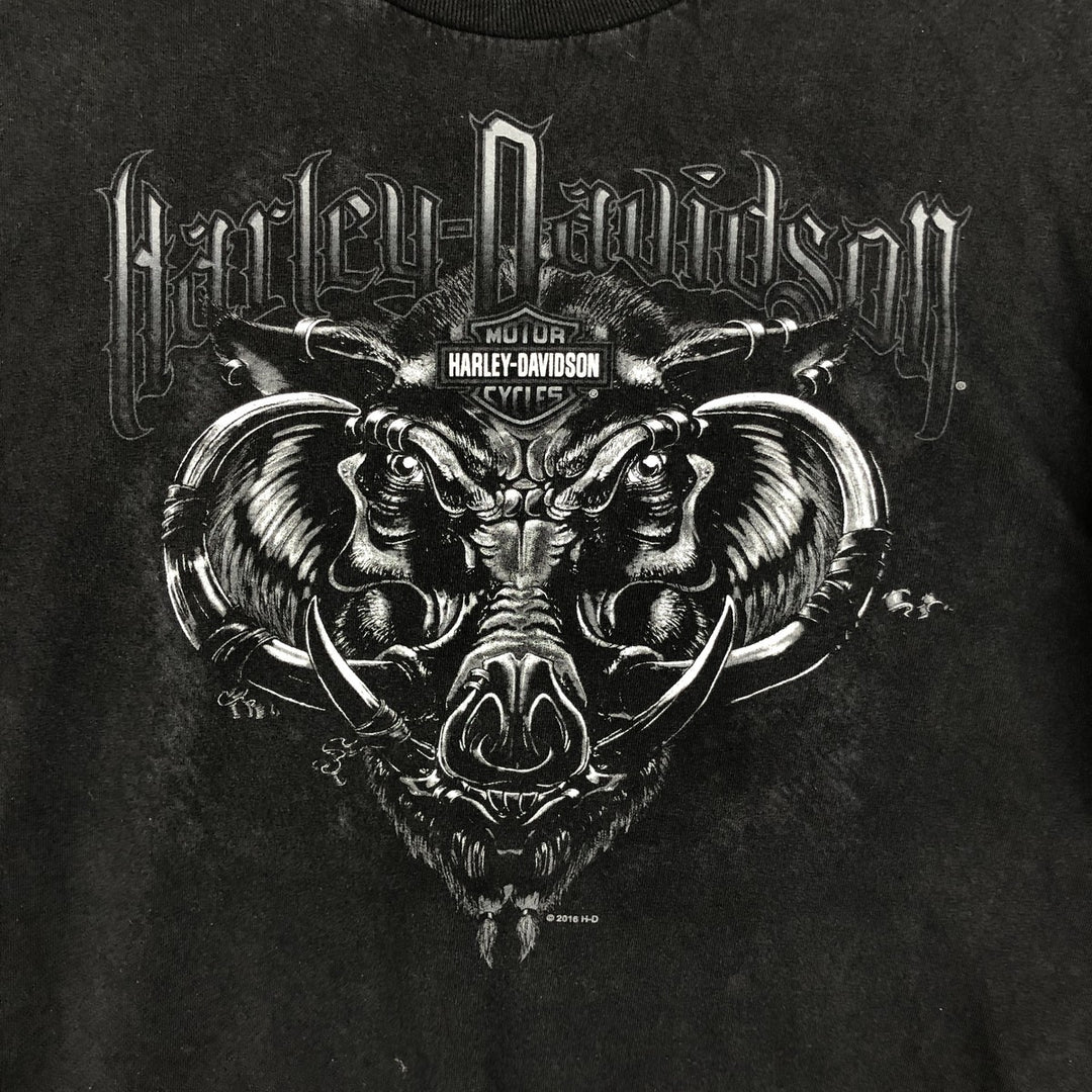 Harley-Davidson Motorcycle Bike T-shirt, Men's XXL cotton black type Vintage Second Hand