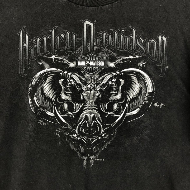 Harley-Davidson Motorcycle Bike T-shirt, Men's XXL cotton black type Vintage Second Hand