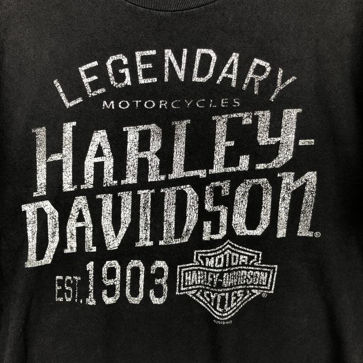 Harley-Davidson Motorcycle Bike T-shirt, Men's Medium unclear black type Vintage Second Hand