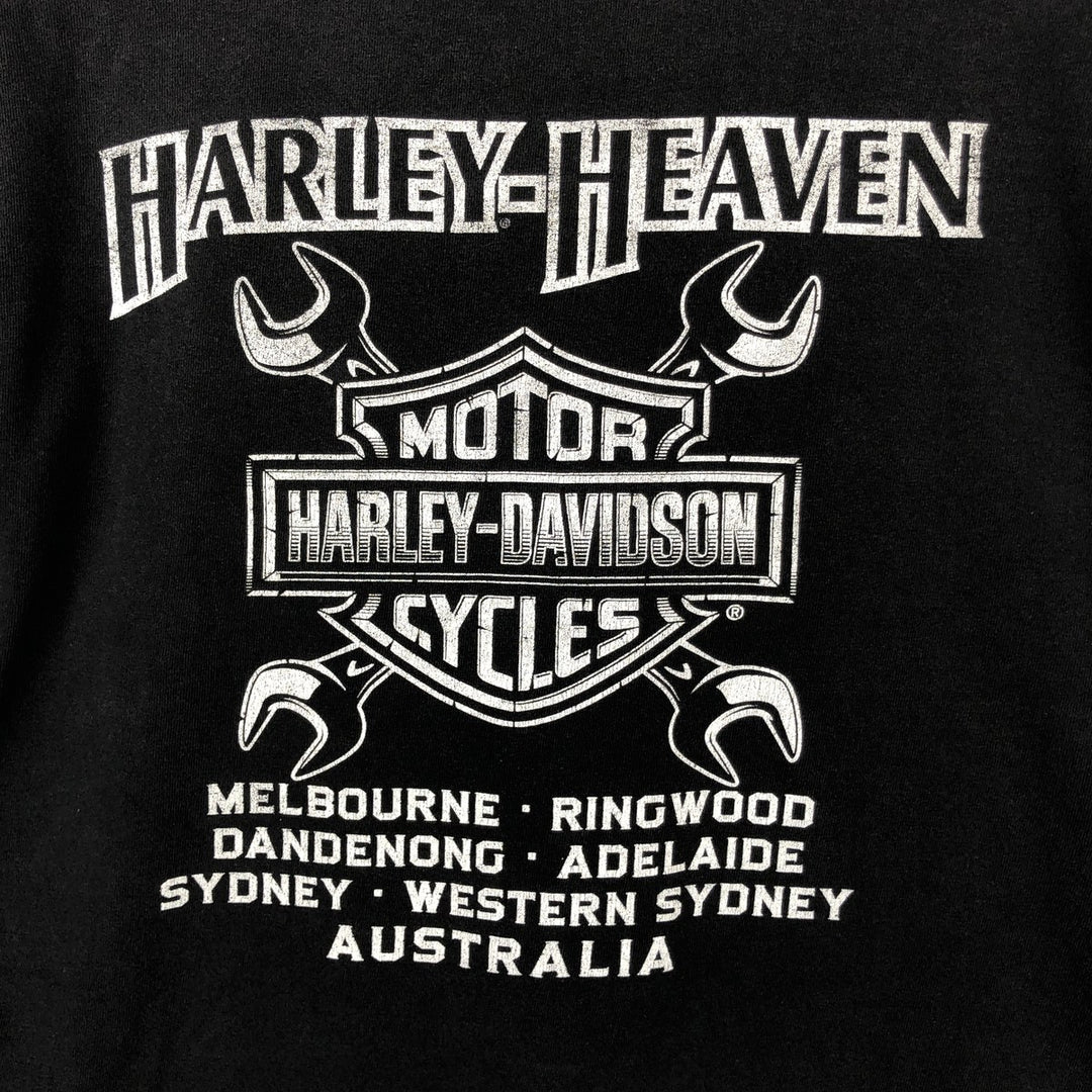 Harley-Davidson Motorcycle Bike T-shirt, Men's Medium unclear black type Vintage Second Hand